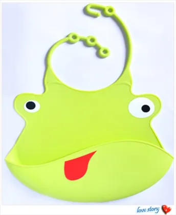 hot sale waterproof silicone Ted Bear Baby Bib