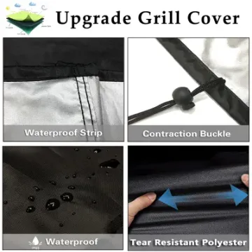 58-Inch Waterproof BBQ Grill Cover Resistant Gas Durable Convenient Grill Cover