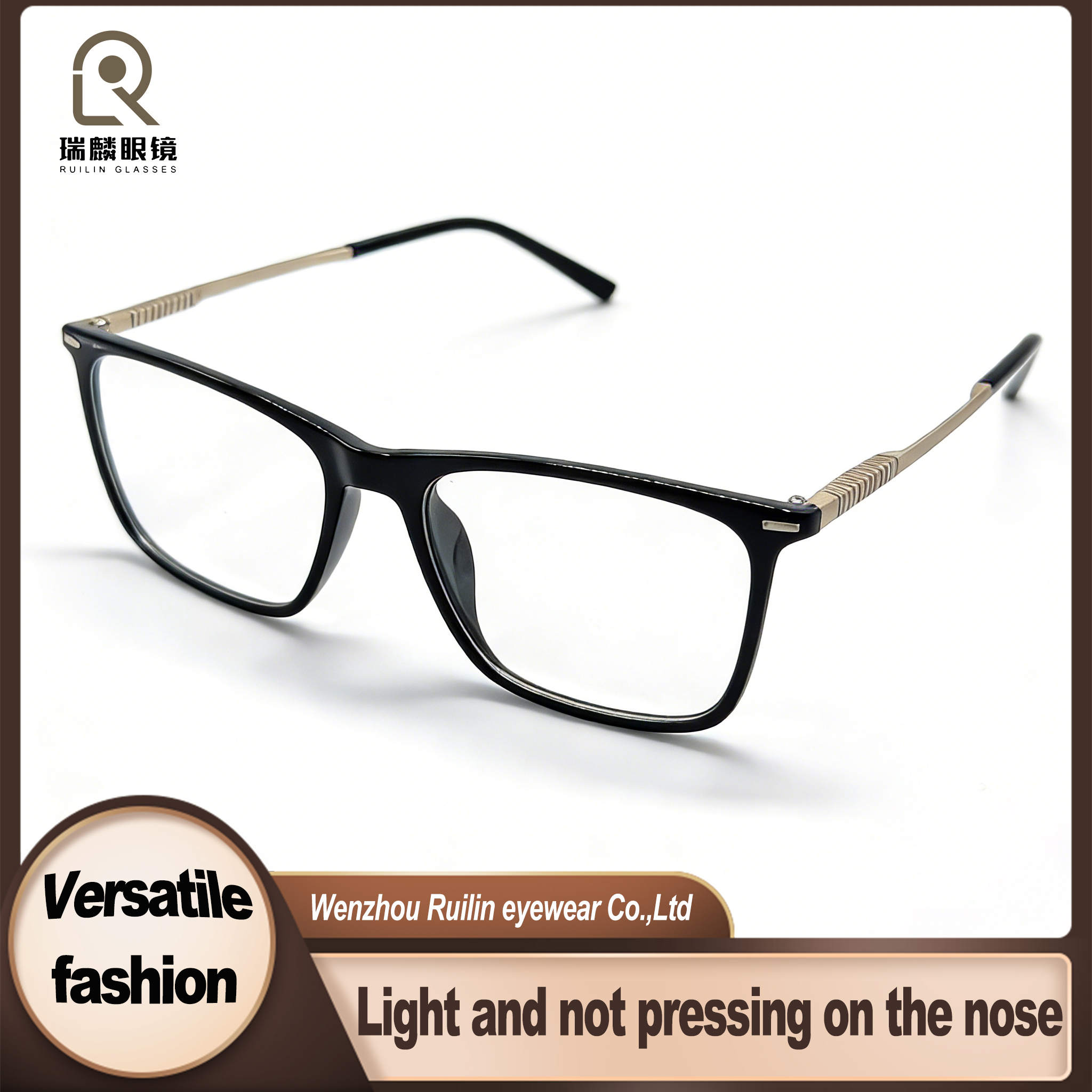 نظارات معدنية TR90 خفيفة الوزن بأذرع مرنة