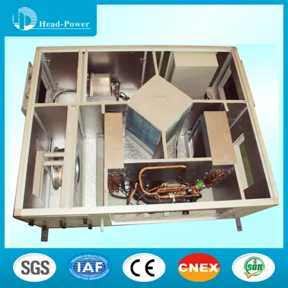 Industrial air conditioner heat recovery fresh air handling unit