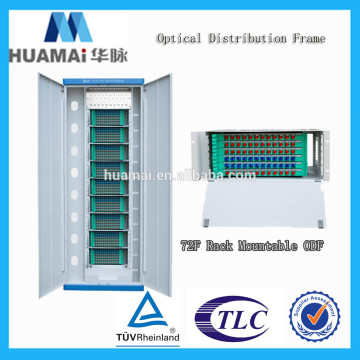 ODF GPX167E-1 Optical Distribution Frame with 4U 72F Termination Splice Rack Mount FC APC Adapters and Pigtails