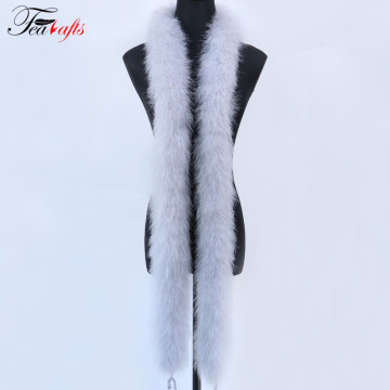 Boas Buatan, 50g Light Grey Turki Feather, Boas Marabou Boas Marabou Natural: Sesuai untuk Kraf Perhiasan, Kostum, dan Projek Jahit