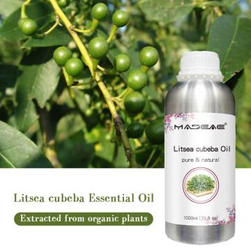 蒸気蒸留蒸留100％天然純粋なlitsea cubebaオイル香水エッセンシャルオイル