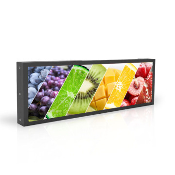 Ultra TFT Stretched Bar Type LED Advertising Player - Shop LCD Display Screen with Computer