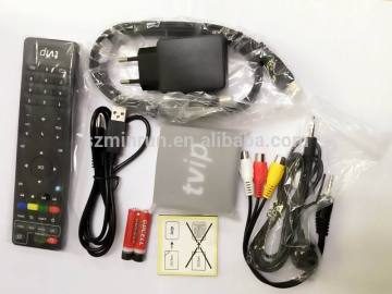 TVIP V.410 dual system android KK 4.4 linux Amlogic S-805 quad core 4GB flash OpenGL ES 2.0 support mini tvip better than mag250