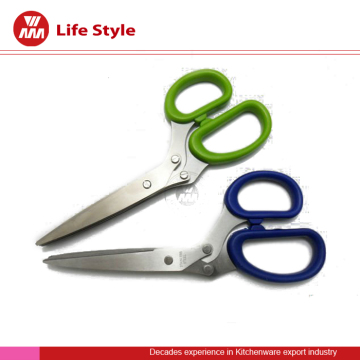 Multifunction 5 blade kitchen herb scissors