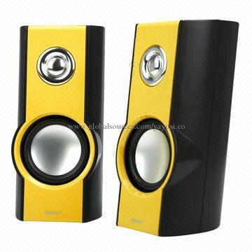 New Design USB Powered Micro Speakers, 2.0-channel, 5V DC/500mA Input Power Supply