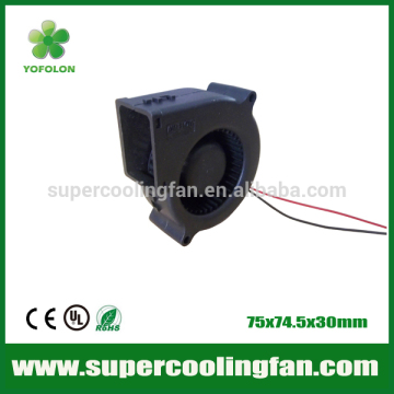 75x75x30mm 12V 24V 75mm DC Blower fan high flow solar blower fan