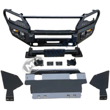 MAICTOP Black Front Bumper Steel Bull Bar for Fortuner 2016 - 3 Loop