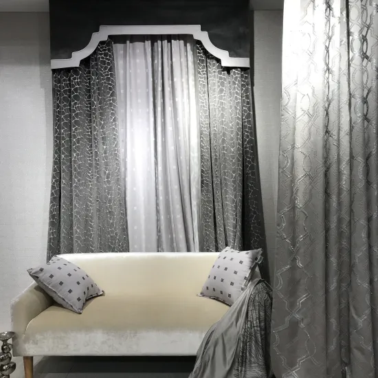 European Luxury Window Curtains: Embroidered Velvet Drapes for Living Room Blackout