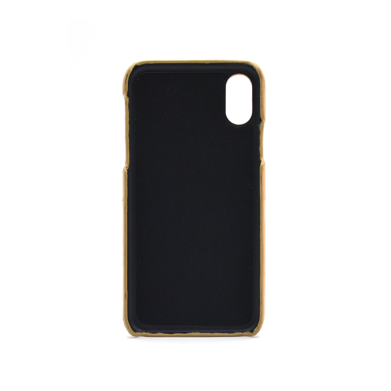 Capa de couro com slot para cartão para iPhone X