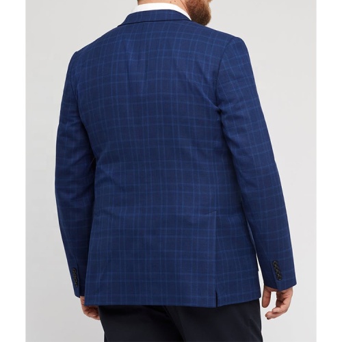 Trend Classic Cobalt Blue Check Plaid Noble Suit