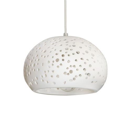 Orifício de lâmpada pendente de gesso com furo de gesso para sala de jantar