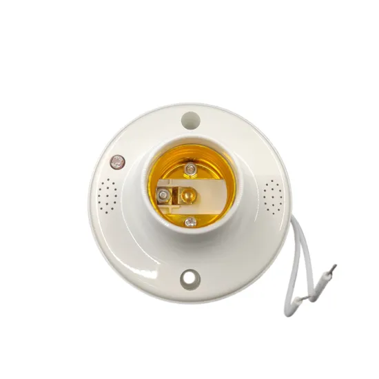 Round E27 Screw Holder with Sound and Light Control LED Bulb