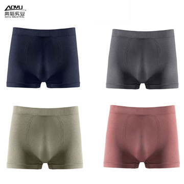 Wholesale Fashion Men Seamless Boxers Elastic Men Breathable Boxers