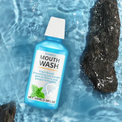 Custom Natural Food Grade Activated Charcoal Mouthwash - 250ml, Alcohol-Free