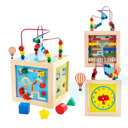 Montessori Wooden Math Educational Calculating Toys and Construction Playsets