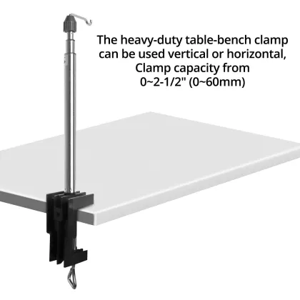 Telescoping Rotary Tool Holder with Table Clamp: Power Tools Accessories, Flex Shaft, and Hanging Stand Tool Organizer