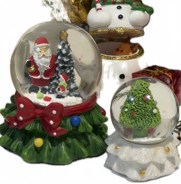 CSCC 2025 NEW Snowflake Crystal Ball Christmas Ornament