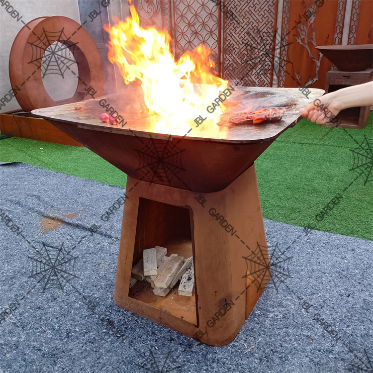 Unique Folding Products Corten Grill BBQ