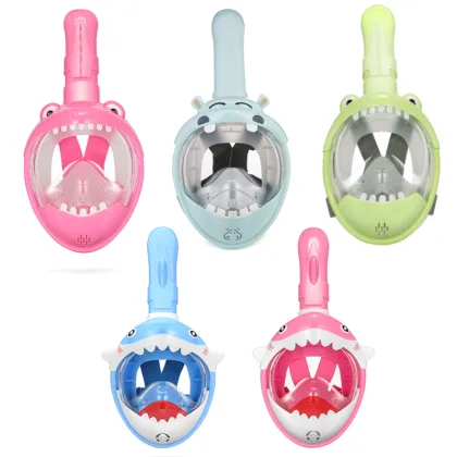 Scuba Diving Mask for Kids Full Face HD Anti Fog Anti-Leak Swimming Masks Children Snorkel Diving Masks Underwater Snorkel Masks