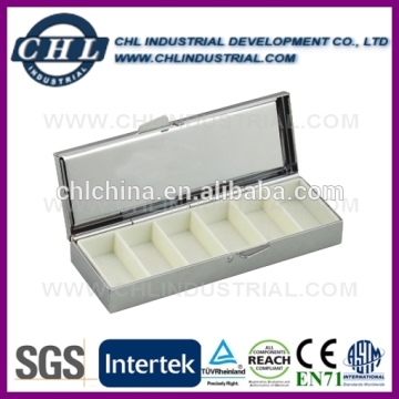 Customized hot sale weekly metal pill box