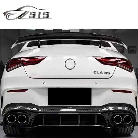 CLA-Class W118 Rear Diffuser Upgrade Kit - Carbon Fiber Bumper Lips