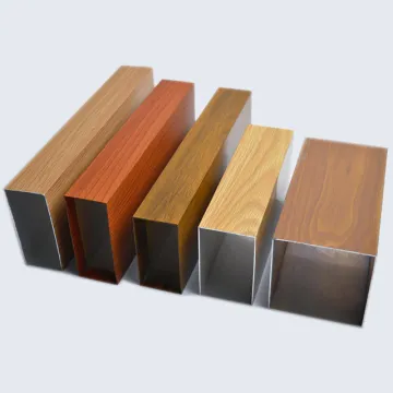 Aluminium Decoration: Wood Grain Aluminum Tube, Square Aluminum Profile, and Rectangular Pipe for Stylish Solutions