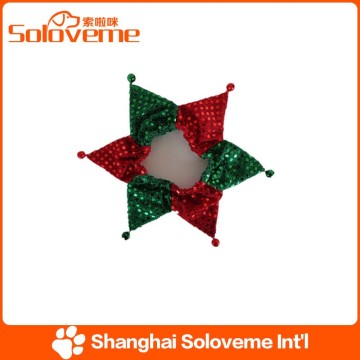 pets cheap necktie for pet sequin accessories dog bell necktie