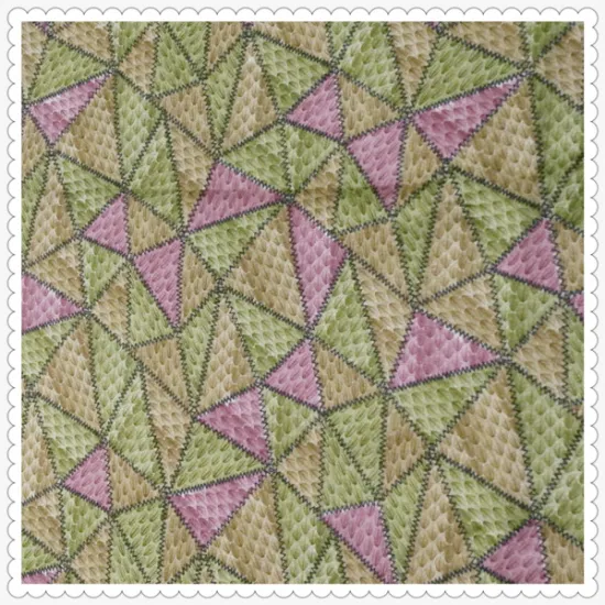 Triangle pattern printed polyester cloth with good price