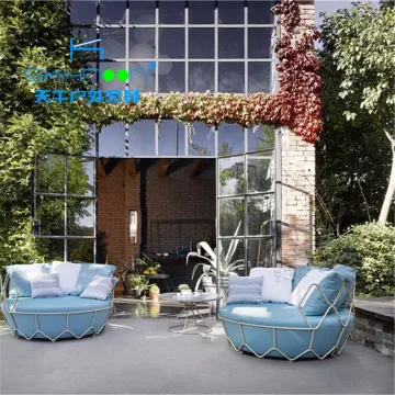 Luxury Round Daybed: High-Quality Outdoor Aluminum Sofa Bed