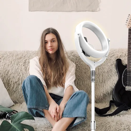 10W 12" Ring Light Kit: 96 LED Beads for Makeup and Live Streaming