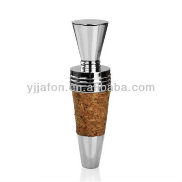 Wood Cork Bottle Stopper Metal Wine Stopper WA406