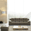 Leather Sleeper Sectional Sofa Set With Ottoman