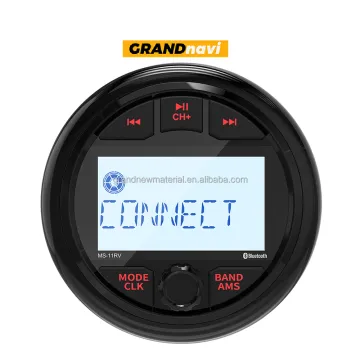 GRANDnavi Waterproof Marine Radio: BT FM AM Aux-In USB for Boats ATV RV