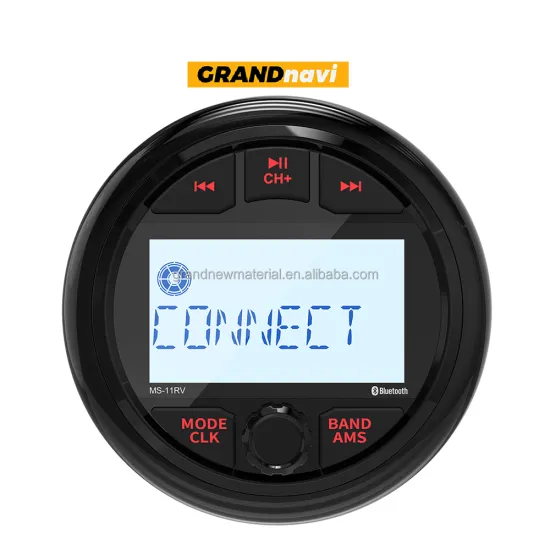 GRANDnavi Waterproof Marine Radio: BT FM AM Aux-In USB for Boats ATV RV