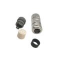 M23 round plug connector 9pin female counterclockwise