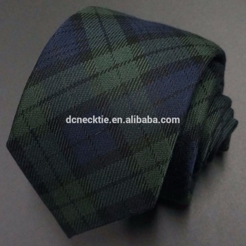 silk wool blend green tartan ties