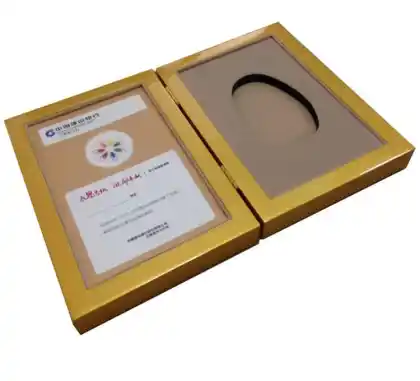 Luxurious Golden Bank Wooden Anniversary Medal Box