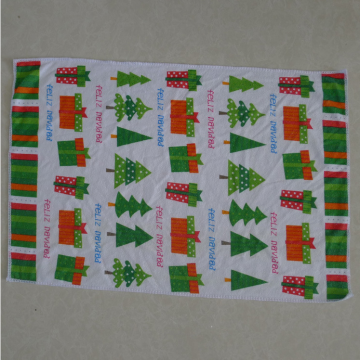 Custom Christmas Microfiber Printed Tea Towel Printing Wholesale