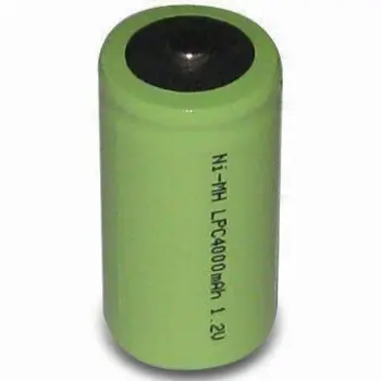 NiMH Battery with 4,000mAh Capacity and Excellent Charge/Discharge Performance