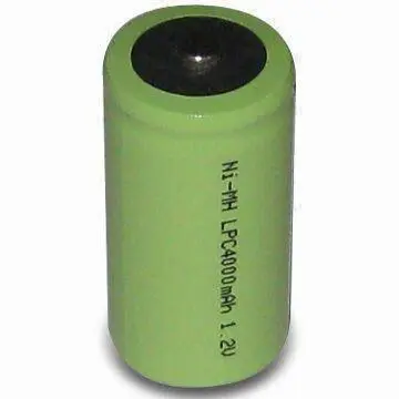 NiMH Battery with 4,000mAh Capacity and Excellent Charge/Discharge Performance