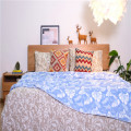 Leaves Printed Indoor Bed Microfiber Fabric Baby Blanket