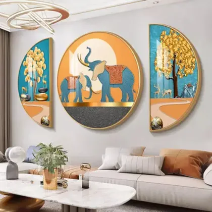 Wall art canvas porcelain painting