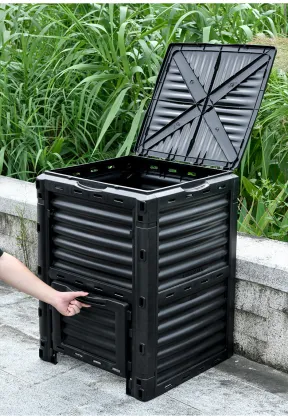 Factory Direct Cheap Outdoor Garden Compost Bin Worm Composter Plastic Composteur de Jardin