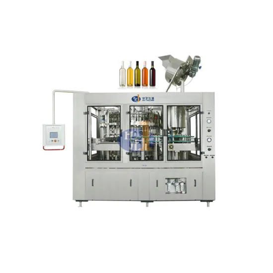 Automatic Beverage Filling Line Machine for Wine and Whiskey Bottles