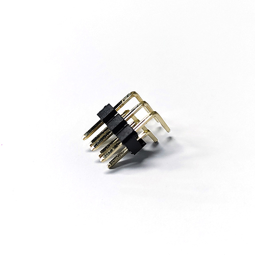 2.54 double row of pins 90 degree connector