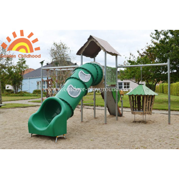 Park Tube Slides Kids Playyard Backyard