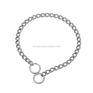 Chain Dog Training Collar: 304 Stainless Steel, 22-inch, 3mm Link Chain for Pets