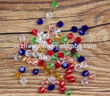 2016 fashion beading clear crystal top quality bicone crystal beads